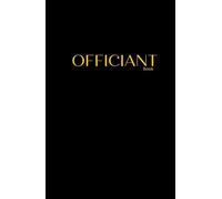 Officiant Book: Matte Black Hardcover Ceremony Planner - Complete Ceremony Planner - Gift for the officiant with annual planning sections and agenda lists