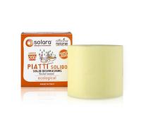 Officina Naturae | Solara Detergente Platos Sólido Naranja Dulce, Detergente Concentrado, Desengrasado Elimina los malos olores, 180 g