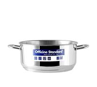 Officine Standard 0224 Cazuela fnd INOX Off/Stand Sara 2 Asas 24 ollas Cocina, Acero, Gris