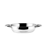 Officine Standard 0622 Sartén de Acero Inoxidable Off Standard Sara 2 Asas, 22 ollas de Cocina, Acero, Gris