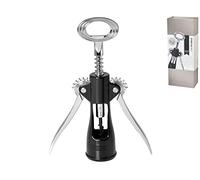 Officine Standard Levatappi 2 Palancas Negro Elite Botellas Muebles de Mesa, Acero