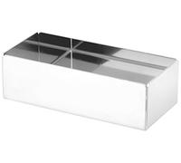Officine Standard - Organizador de Acero Inoxidable para bolsitas de azúcar o té, 13 x 6 cm
