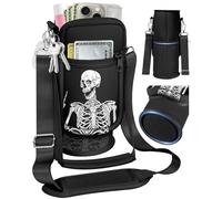 OffiEase Bolsa de transporte para botella de agua Ion8 OWALA CamelBak, funda para botella de agua con correa ajustable para el hombro, bolsillo para teléfono, para caminar, senderismo, viajes, camping