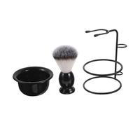 OFFIGAM 1 Juego Kit de Completo para Hombre con Brocha de Nylon y Bol Mezclador Incluye Soporte para de Color Negro