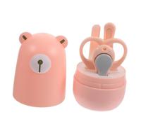 OFFIGAM 1 Juego Set De Tijeras Para Uñas Para Pequeño Bebés Manicura Aseo Uña Del Dedo Del Pie Equipo Clavo Tijeras Para Uñas De Bebé Acero Al Carbono Rosa
