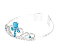 OFFIGAM 1 Pieza Diadema De Para Diademas De Niñas De Cumpleaños Feliz Delicada Infantil De Princesa Decoraciones Para El Cabello Chicas Aleación Blue