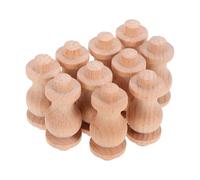OFFIGAM 10 Piezas Balaustres Decorativos de Madera Maciza para Barandillas Pequeñas, Pilares Romanos de 4x1.8 Cm para Escaleras Interiores y Exteriores, Accesorios para Decoración