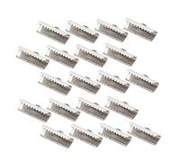 OFFIGAM 100Piezas Abrazaderas de Inoxidable para Joyas DIY Crimpados para Cordones de Lazos y Manualidades