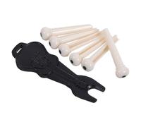 OFFIGAM 10juegos Kit Clavijas Para Guitarra Acústica Incluye Clavijas De Puente De Guitarra y Extractor De Para Cambios y De