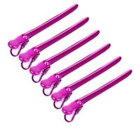 OFFIGAM 12 Piezas Clip De Posicionamiento Para Peluquería Pinzas De Acero Inoxidable Para Peluquería Horquillas Para Seccionar El Cabello Práctica Herramienta De Peinado Para División De c