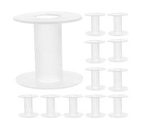 OFFIGAM 15 Bobinas de Plástico Abs para Organizar Hilos y Cuerdas, Carretes Pequeños y Estables Ideales para Manualidades y Lugar de Trabajo