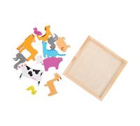 OFFIGAM 1juego Puzzle De Madera para Juguete Educativo De Coordinación Visual Estimula La Creatividad Pensamiento Lógico para Preescolar y Jardín De Infancia Diseño Atractivo y Seguro