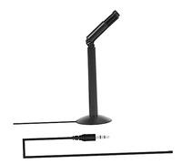OFFIGAM 1pieza Micrófono De Entrevista De Condensador Plegable para Grabación Profesional Soporte De Escritorio Conector De Reducción De Ruido Diseño Compacto y Duradero Negro
