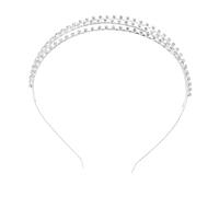 OFFIGAM 1pieza Tocado De Diamante Para Mujer Diadema De Boda Tres De Strass Adorno Elegante Para Fiestas y Fotografía Diseño Para Ocasiones Especiales
