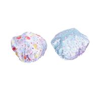 OFFIGAM 2 Gorros De Baño Infantiles Impermeables De Satén y Pe, Talla Única, Multifuncionales Para Dormir y Ducha, Niñas Cabello Largo, Protección Para Viajes y Uso Diario