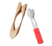 OFFIGAM 2 Piezas Cucharas de Percusión de Madera para Instrumento Musical Mango Ergonómico Sonido Agradable para Educación Musical y Uso Tradicional Festivales