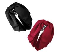 OFFIGAM 2 Piezas Pinza Pelo Lazo Francés, Pasador de Pelo para Mujer, Pinza de Garra con Estructura de Garra, de Tela, Estilo Princesa, para Uso Diario y Ocasiones Formales