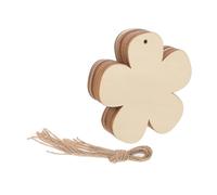 OFFIGAM 20 Piezas Flores de Madera para Manualidades Cortes de Madera para Decoraciones Rústicas y Proyectos de Diy Familia
