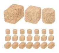 OFFIGAM 24 Pacas de Heno en Miniatura para Decoración de Paja Diseño Realista y Material de Madera, para Casas de Muñecas y Micropaisajes