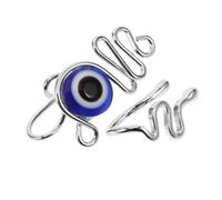 OFFIGAM 2piezas Anillo Nasal Forma De Puño De Ojo Malvado Joyería Nasal Bonita Sin Perforar