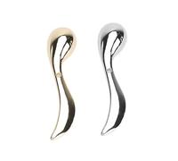 OFFIGAM 2piezas Cucharas De Maquillaje Mini Para Crema De Ojos y Masaje Facial Diseño Compacto Para Viajar y Aliviar La Fatiga Facial