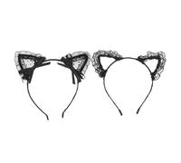 OFFIGAM 2piezas Diadema De Encaje Exquisita Diadema Creativa Para Mujer Decoración Llamativa Cabello Para Fiestas y Sesiones De Fotos