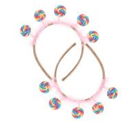 OFFIGAM 2piezas Diadema De Lollipop Para Niñas Accesorio De Cumpleaños Diseño Para Fiestas y Uso Diario De Diadema Divertida y Colorida Para Celebraciones Infantiles