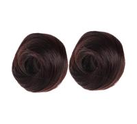 OFFIGAM 2piezas Moño Postizo De Cabello Para Mujer Extensiones De Moño Realistas y Voluminosas Para Bodas Fiestas y Uso Diario