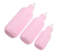 OFFIGAM 3piezas Botellas De Viaje Vacías Para Cosméticos y Productos De Cuidado Piel Tubos De Plástico Reutilizables Para Lociones y Champús Kit Compacto y Ligero Para Viajes y