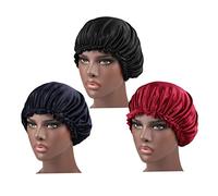 OFFIGAM 3piezas Gorro De Dormir Para Mujer Encaje Gorro De Quimioterapia Práctico Para Cabello Marino