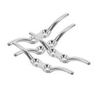 OFFIGAM 4 Abrazaderas de Cuerda para Persianas de Acero Inoxidable, Paquete de 4 Piezas, Soporte Seguro y Fácil Instalación para Cortinas y Persianas Enrollables