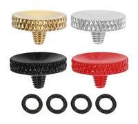OFFIGAM 4 Botones Disparadores de Aleación de Aluminio para Cámara Liberación y Diseño Convexo, Ligeros y Seguros, Pack de 4 Piezas para Fotografía