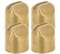 OFFIGAM 4 Cuñas de Mango Cónico de Latón Dorado para Mangos de Cuchillos Adaptadores Portátiles Reforzadores para Uso DIY de Madera Dura