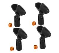 OFFIGAM 4 Juegos Clips Ajustables para Micrófonos de Mano con Adaptadores de Soporte para Micrófonos y de Grabación