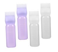 OFFIGAM 4piezas Botellas Aplicadoras Para Teñir Cabello Peine Botellas De Coloración De Para Salón y
