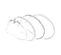 OFFIGAM 4piezas Diademas De Novia Elegantes Rhinestones De Tocados Para Bodas y Fiestas Accesorios De Moda Para Mujeres y Niñas Decoraciones Para Ceremonias y Cumpleaños Cómodas y