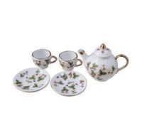 OFFIGAM 5piezas Mini Cerámica para Casa De Muñecas Accesorios De Cocina Miniatura para Decoración y Fotografía para Paisajes y