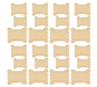 OFFIGAM 60 Bobinas de Hilo de Madera Beige Placa de Bobinado y Material Estable para Accesorios de Costura y Manualidades