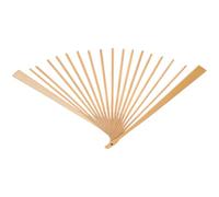 OFFIGAM Abanico Bambu Plegable Resistente y No Fácil de Romper, Marco de Abanico de Mano de Bambú para Bricolaje y Obsequio Artesanal
