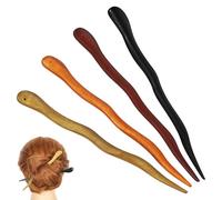 OFFIGAM Accesorios Irritación Madera Piezas 4, de Palillos Chinos Cabello Elegantes DIY sin Perfectos para Peinados y para Bodas y Fiestas