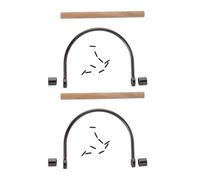 OFFIGAM Asas Metálicas para Bolsos DIY 2 Piezas Negras Anilla en D Accesorio Práctico para Fabricación y Reparación de Bolsos Pequeños Carteras