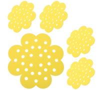 OFFIGAM Bebedero Flotante Fácil de Usar y Mantener en Diseño de Amarillo de Eva Paquete de 5 Unidades para Abejas Adecuado para Colmenas y Jardines