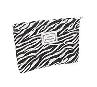 OFFIGAM Bolsa De Cosméticos Grande para Viaje, Bolso De Aseo Portátil Tamaño Compacto, para Mujer Uso Diario y Viaje, Diseño Animal Print Cremallera