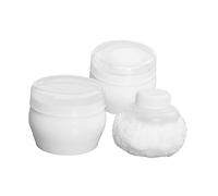 OFFIGAM Borla de Polvo para Bebés y Borla de Polvo Corporal 2 Juegos Diseño Mango Fácil Aplicación y Uniforme para Bebés Recién Nacidos Obsequio Baby Shower