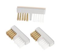 OFFIGAM Brocas Para Uñas De Manicura 3 Piezas Tamaño Pequeño Cepillo De Cobre Para Limpieza De Polvo Herramienta Taladro Para Pulir Uñas Uso Profesional Salón