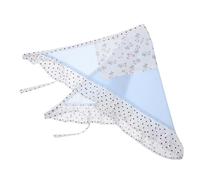 OFFIGAM Bufanda Floral Azul Leche Con Diseño De Puntos Para Niñas Accesorio Versátil Para Fiestas y Bodas Diadema Elegante y Moderna