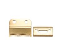 OFFIGAM Cabezal de Desbrozadora Dorado de Metal para Hombre, 2 Piezas Resistentes y Ahorradoras de Espacio, Adecuado para Cabello Fino y Corto en Viajes o Salones