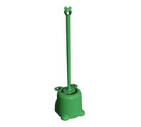 OFFIGAM Cepillo para Fregar el Inodoro con Diseño de Mango Largo y Material PP Color Verde, Adecuado para Limpieza Profunda en Baños y Dormitorios