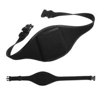 OFFIGAM Cinturón Bolsa Protectora y Estabilizadora de Poliéster Negro Ajustable Portamicrófono para Micrófono Adecuado para Enseñar Clases y Fitness