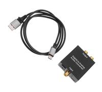 OFFIGAM Convertidor de Audio Digital a Analógico de Fibra Óptica y Coaxial a Señal Analógica L/r y Jack 3,5 Mm, Adaptador Compacto de Metal para TV, y Sistemas de Sonido Domésticos